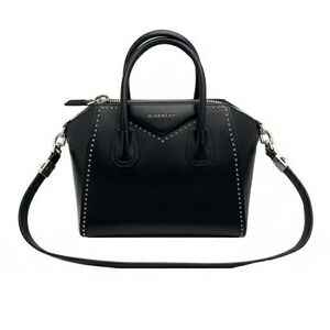 Givenchy Antigona Bag Black Leather Studs
